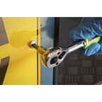 Pear-Head Ratchet Wrench with Flip Reverse 1/4"Sq Drive S01200