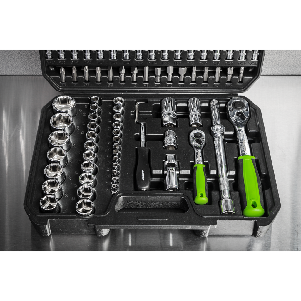 Socket Set 1/4" & 1/2"Sq Drive 94pc S01210