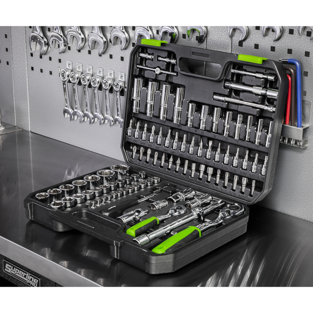 Socket Set 1/4" & 1/2"Sq Drive 94pc S01210