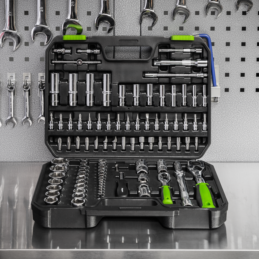 Socket Set 1/4" & 1/2"Sq Drive 94pc S01210
