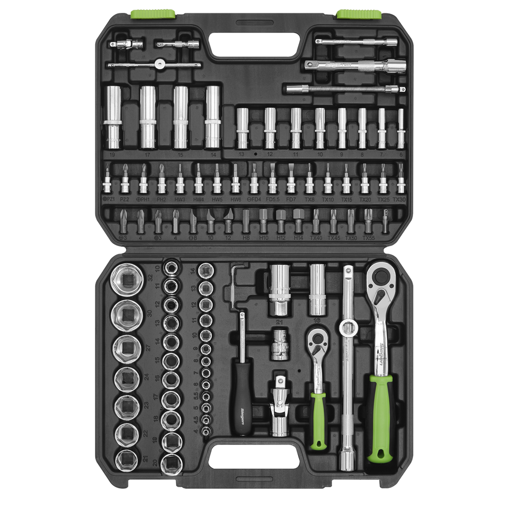 Socket Set 1/4" & 1/2"Sq Drive 94pc S01210
