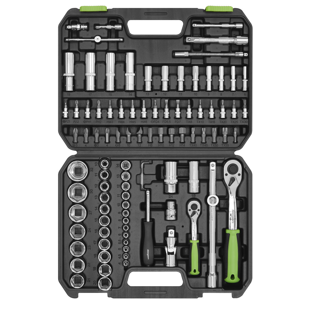 Socket Set 1/4" & 1/2"Sq Drive 94pc S01210