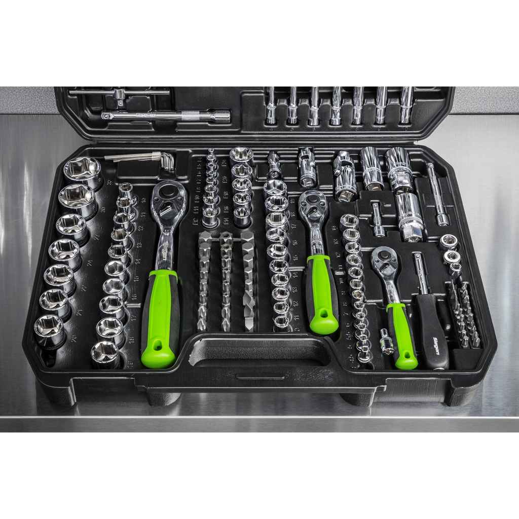 Socket Set 1/4", 3/8" & 1/2"Sq Drive 171pc S01211