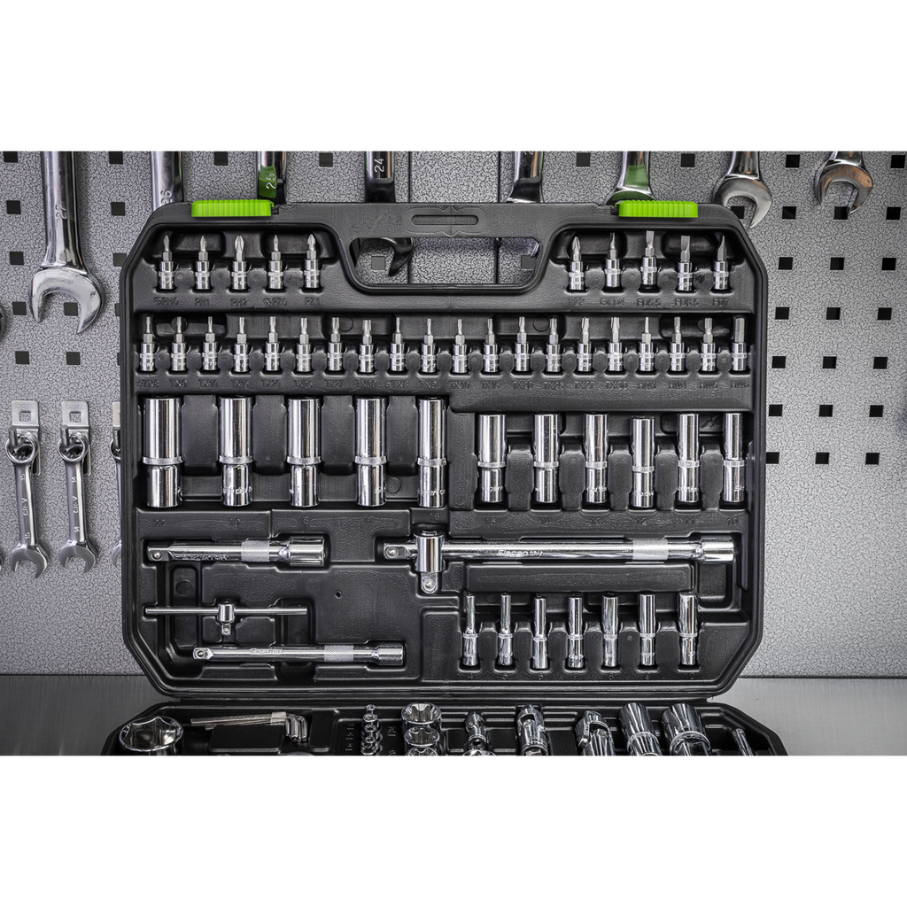 Socket Set 1/4", 3/8" & 1/2"Sq Drive 171pc S01211