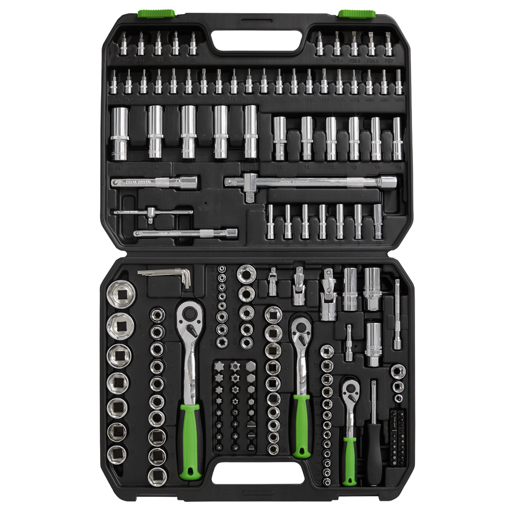 Socket Set 1/4", 3/8" & 1/2"Sq Drive 171pc S01211