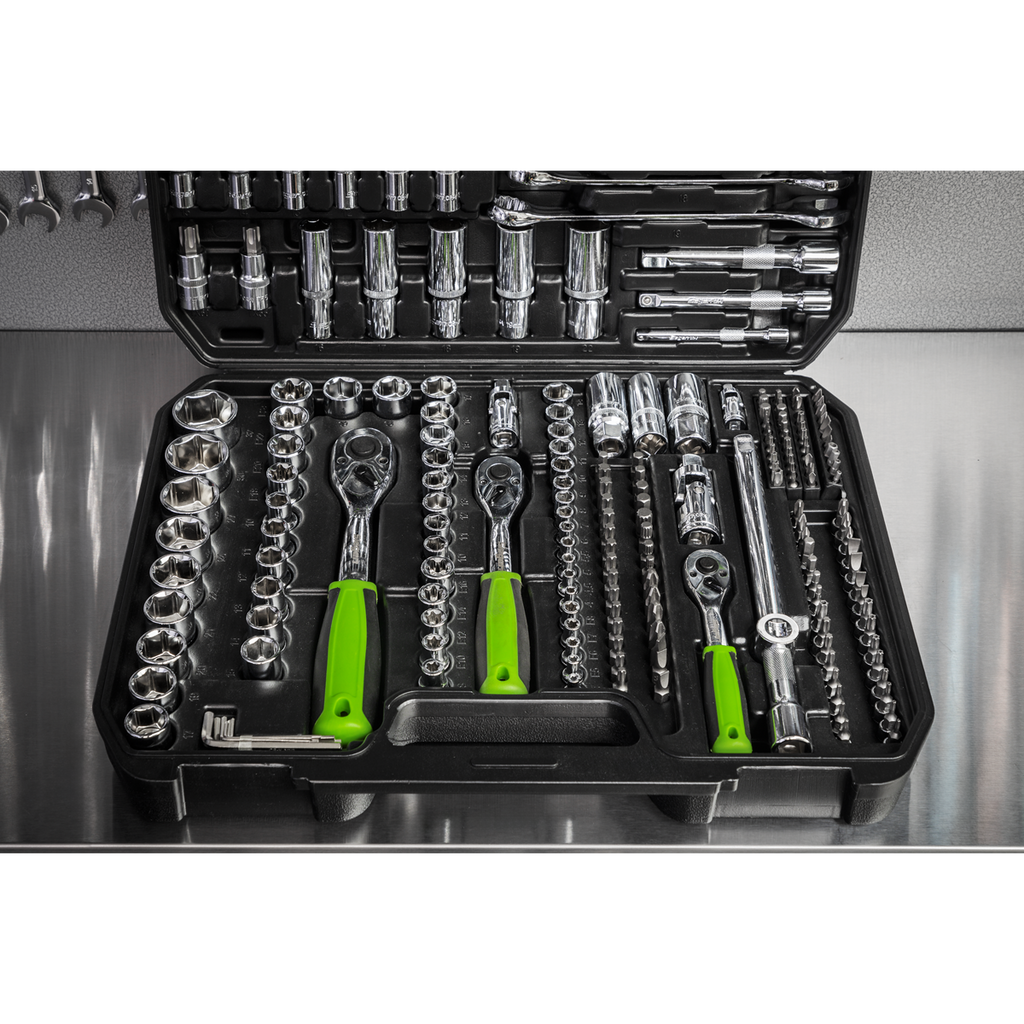 Socket Set 1/4", 3/8" & 1/2"Sq Drive 219pc S01212