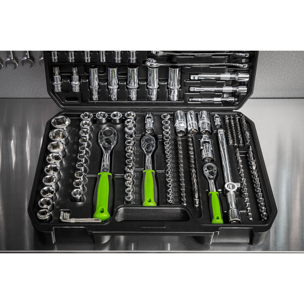 Socket Set 1/4", 3/8" & 1/2"Sq Drive 219pc S01212