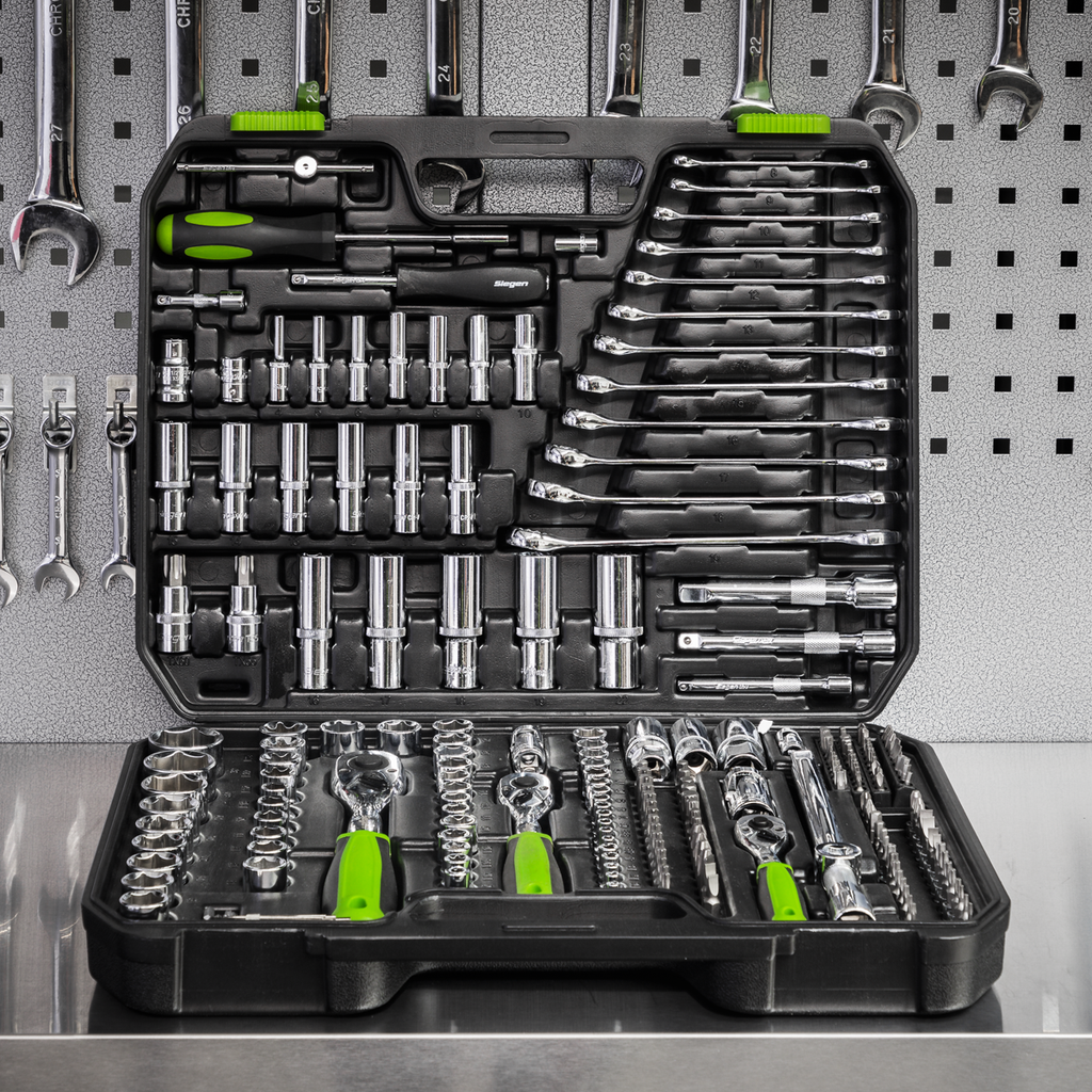 Socket Set 1/4", 3/8" & 1/2"Sq Drive 219pc S01212