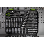 Socket Set 1/4", 3/8" & 1/2"Sq Drive 219pc S01212