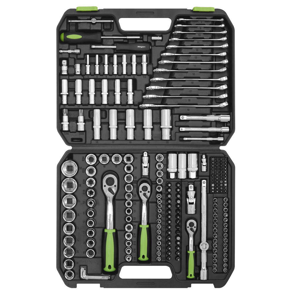 Socket Set 1/4", 3/8" & 1/2"Sq Drive 219pc S01212