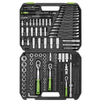 Socket Set 1/4", 3/8" & 1/2"Sq Drive 219pc S01212