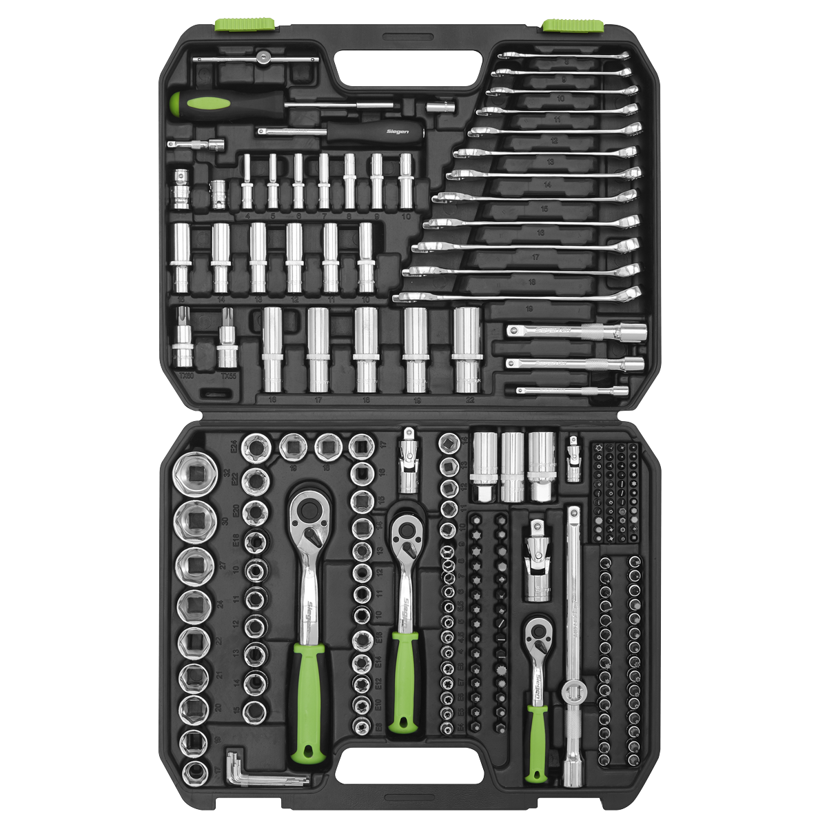 Socket Set 1/4", 3/8" & 1/2"Sq Drive 219pc S01212