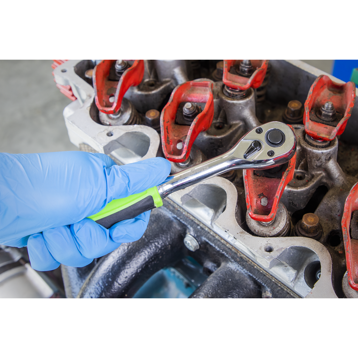 Ratchet Wrench Set with Flip Reverse 3/8"Sq Drive 5pc S01230