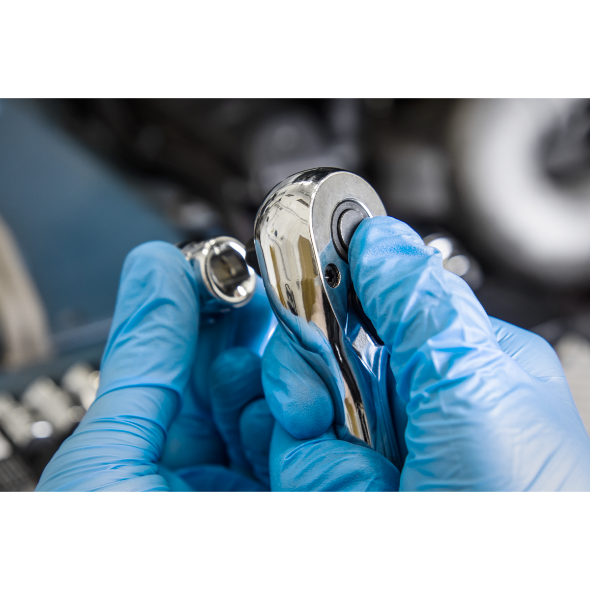 Ratchet Wrench Set with Flip Reverse 3/8"Sq Drive 5pc S01230