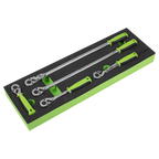 Ratchet Wrench Set with Flip Reverse 3/8"Sq Drive 5pc S01230