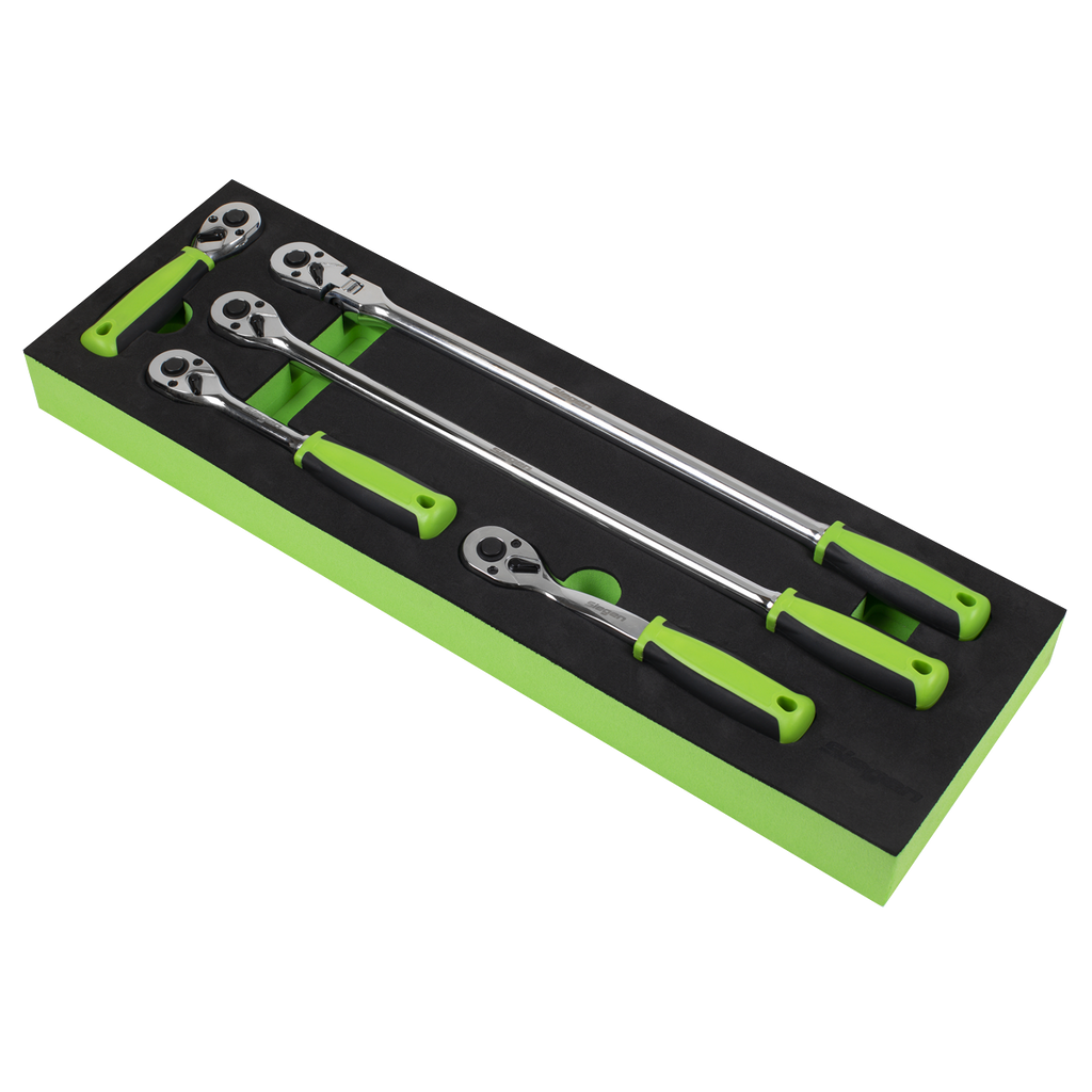 Ratchet Wrench Set with Flip Reverse 3/8"Sq Drive 5pc S01230