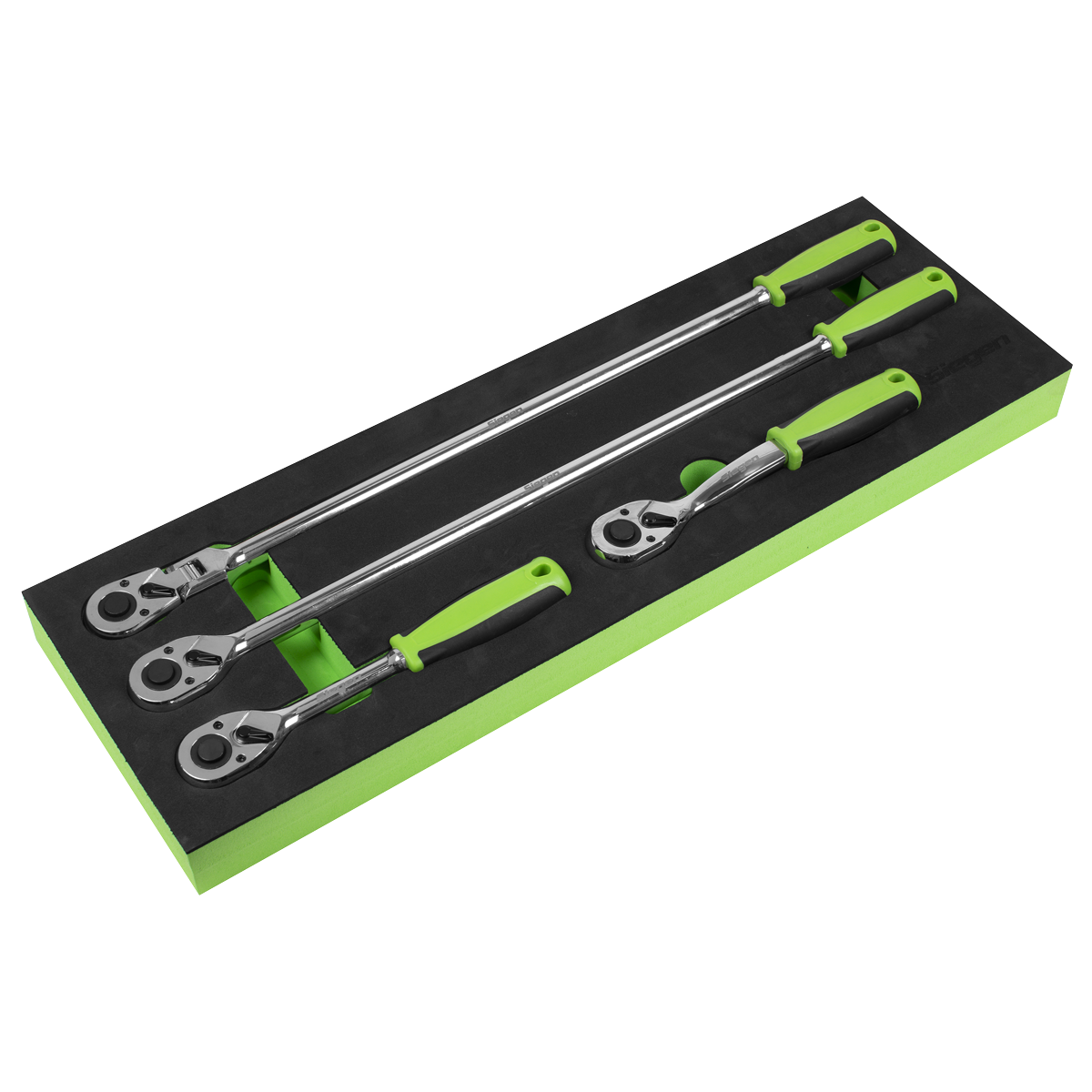 Ratchet Wrench Set with Flip Reverse 1/2"Sq Drive 4pc S01231