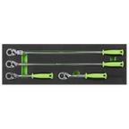 Ratchet Wrench Set with Flip Reverse 1/2"Sq Drive 4pc S01231