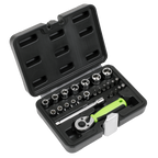Socket Set 1/4"Sq Drive 25pc S01233