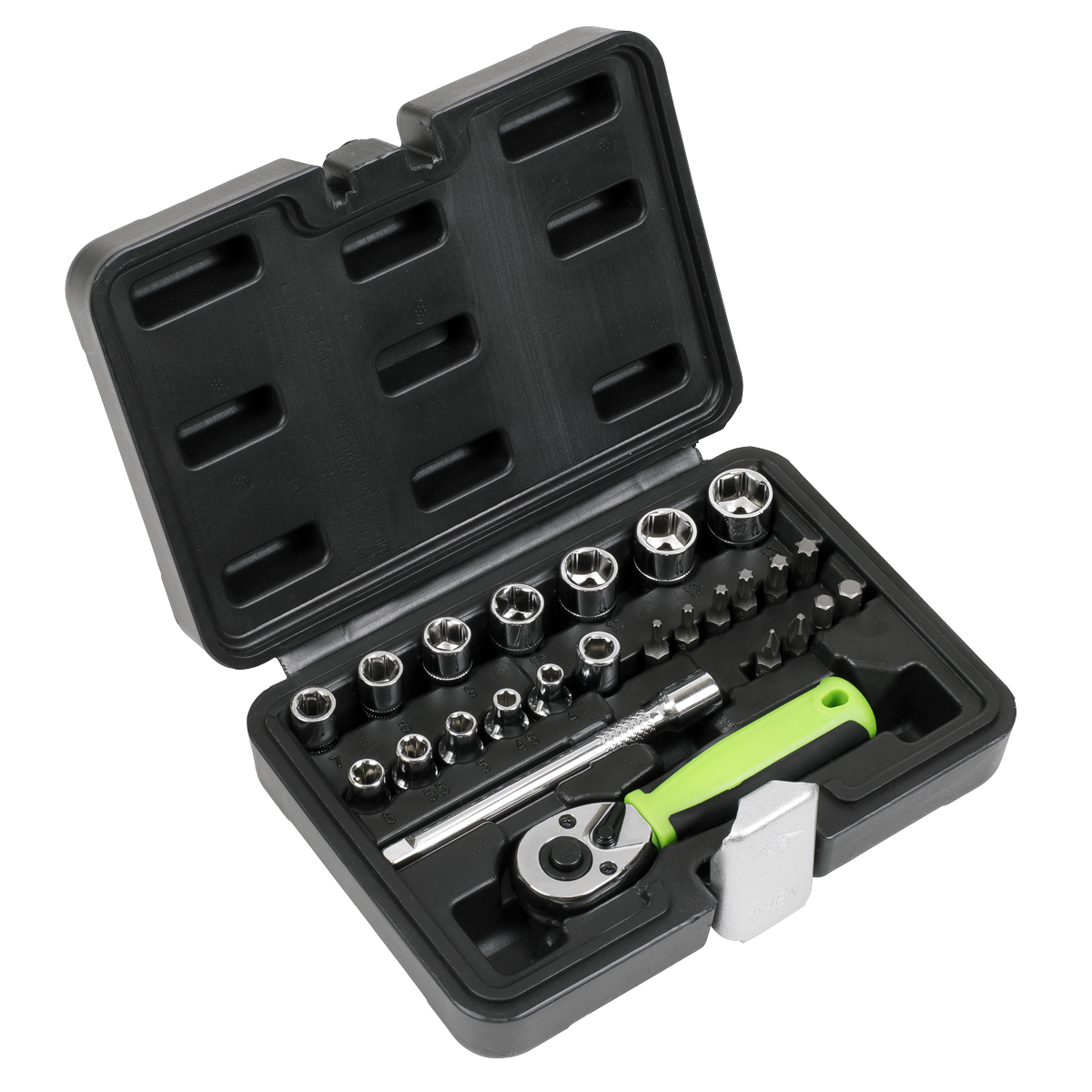 Socket Set 1/4"Sq Drive 25pc S01233