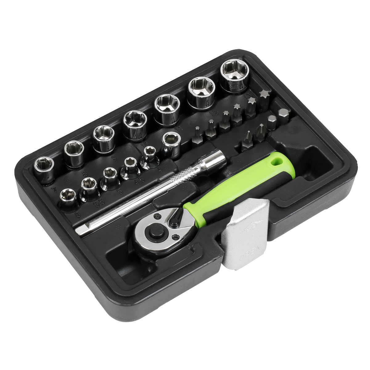 Socket Set 1/4"Sq Drive 25pc S01233