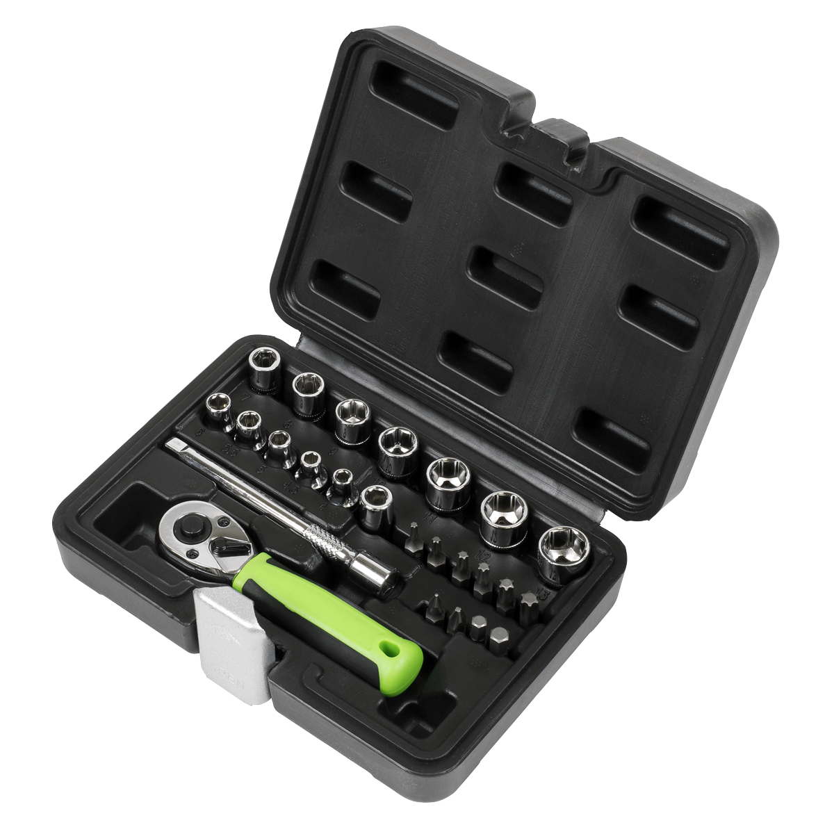 Socket Set 1/4"Sq Drive 25pc S01233