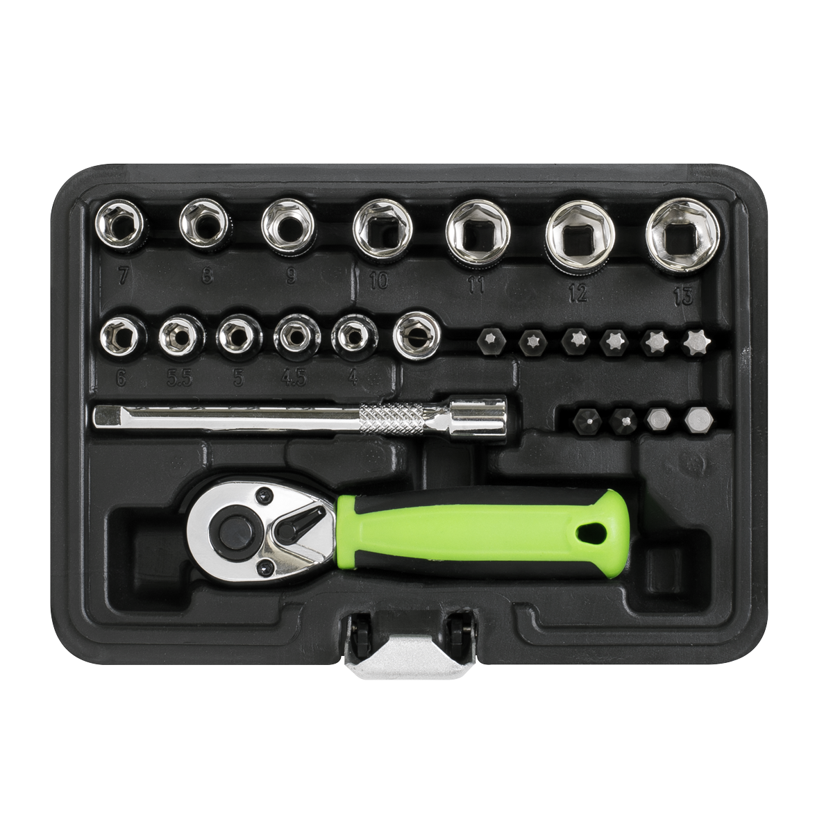 Socket Set 1/4"Sq Drive 25pc S01233