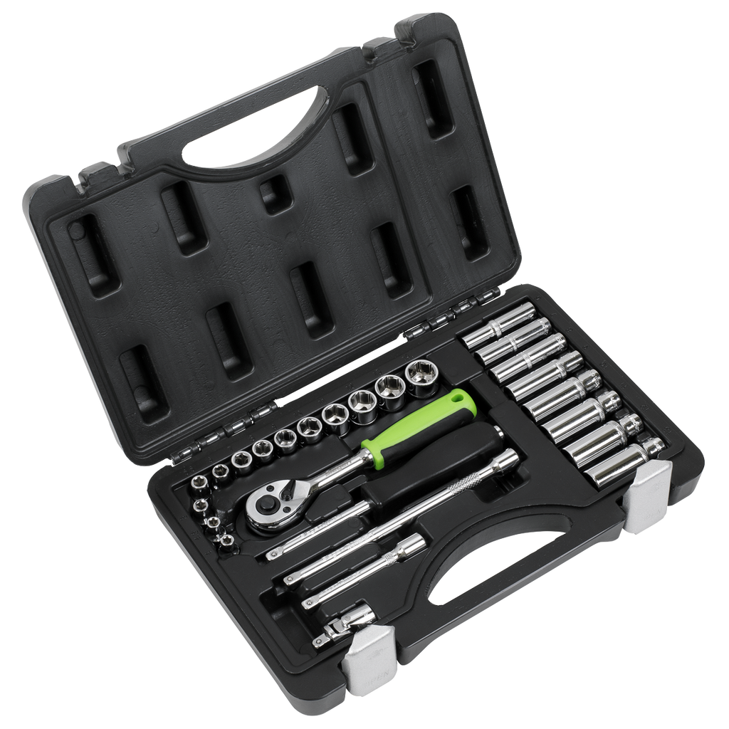 Socket Set 1/4"Sq Drive 26pc S01234