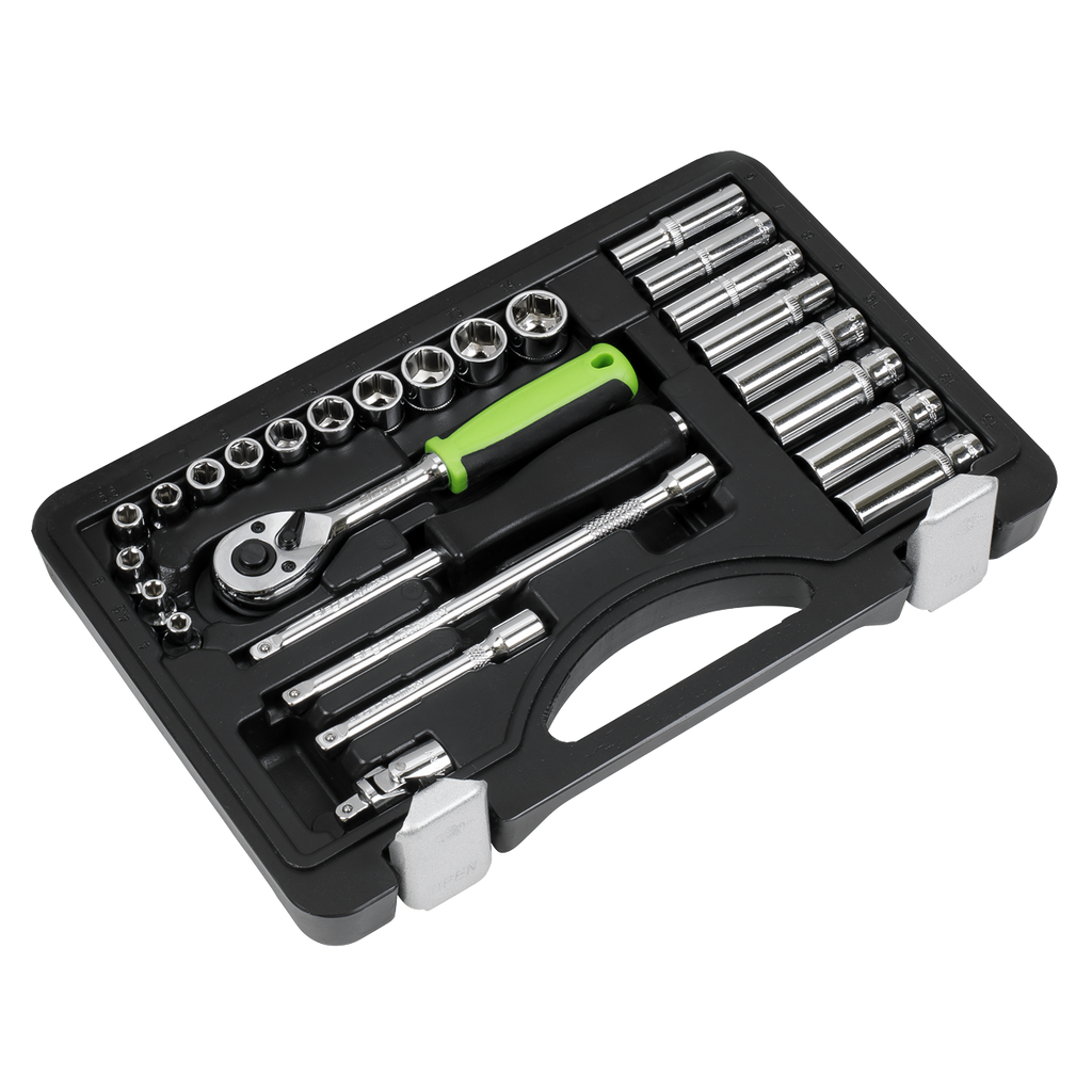 Socket Set 1/4"Sq Drive 26pc S01234