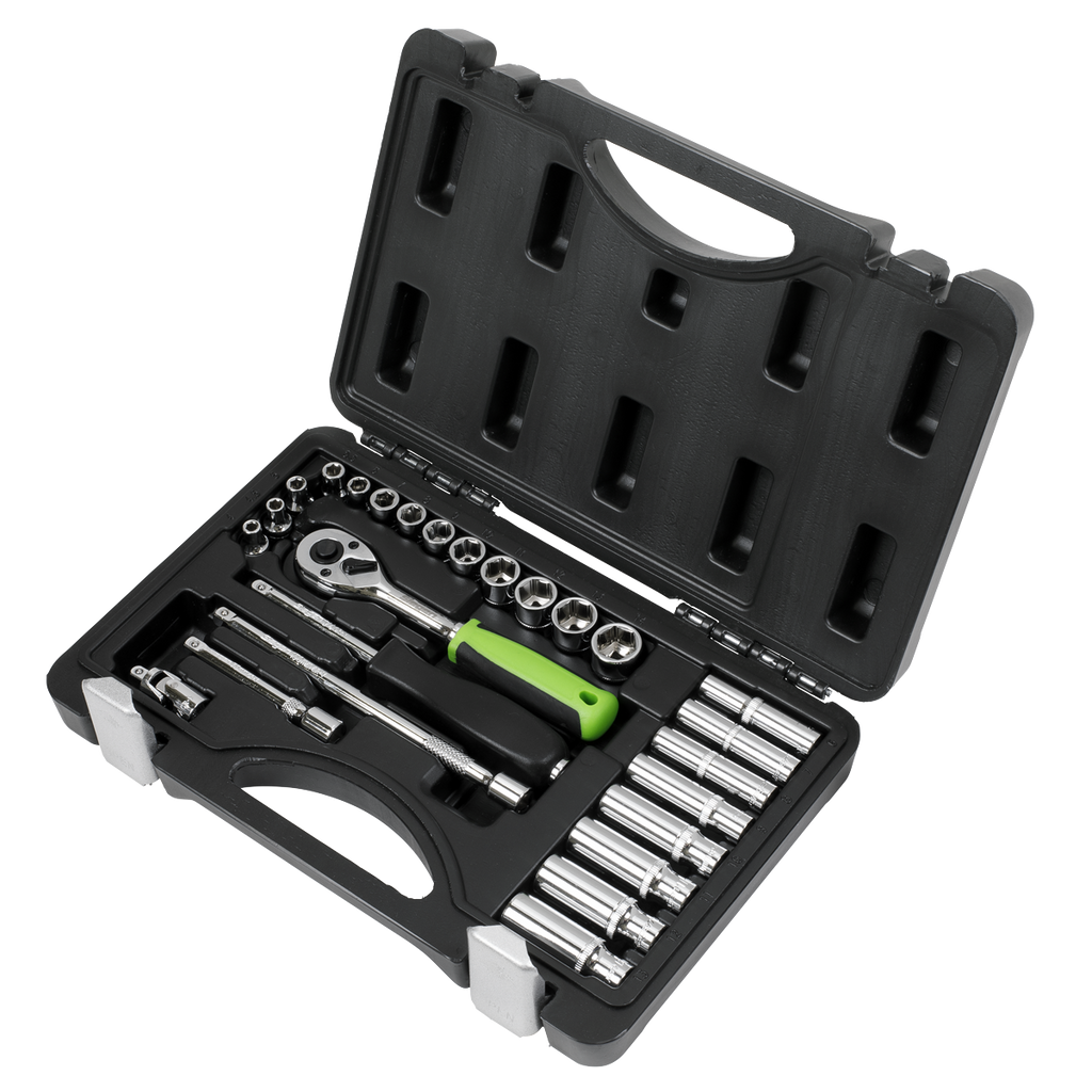 Socket Set 1/4"Sq Drive 26pc S01234