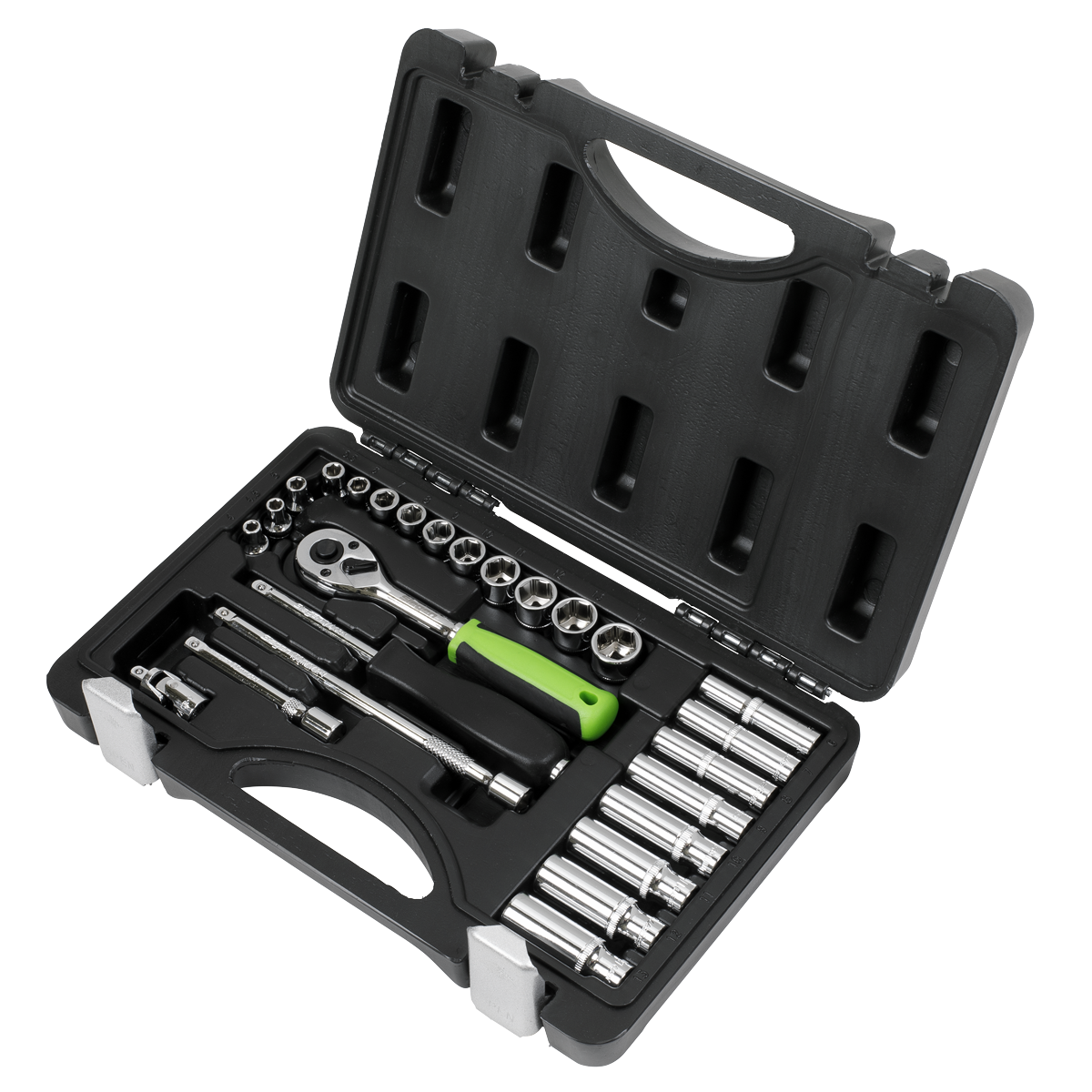 Socket Set 1/4"Sq Drive 26pc S01234