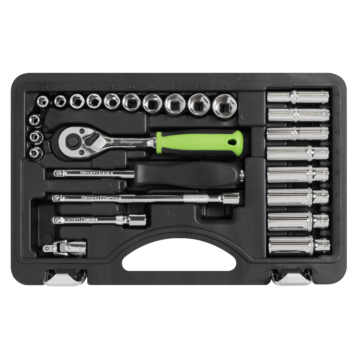 Socket Set 1/4"Sq Drive 26pc S01234