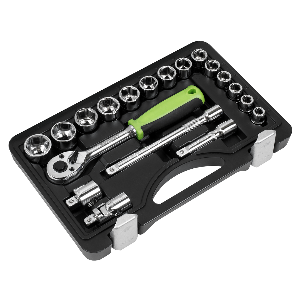 Socket Set 3/8"Sq Drive 19pc S01235