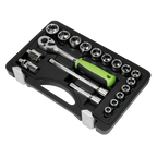 Socket Set 3/8"Sq Drive 19pc S01235