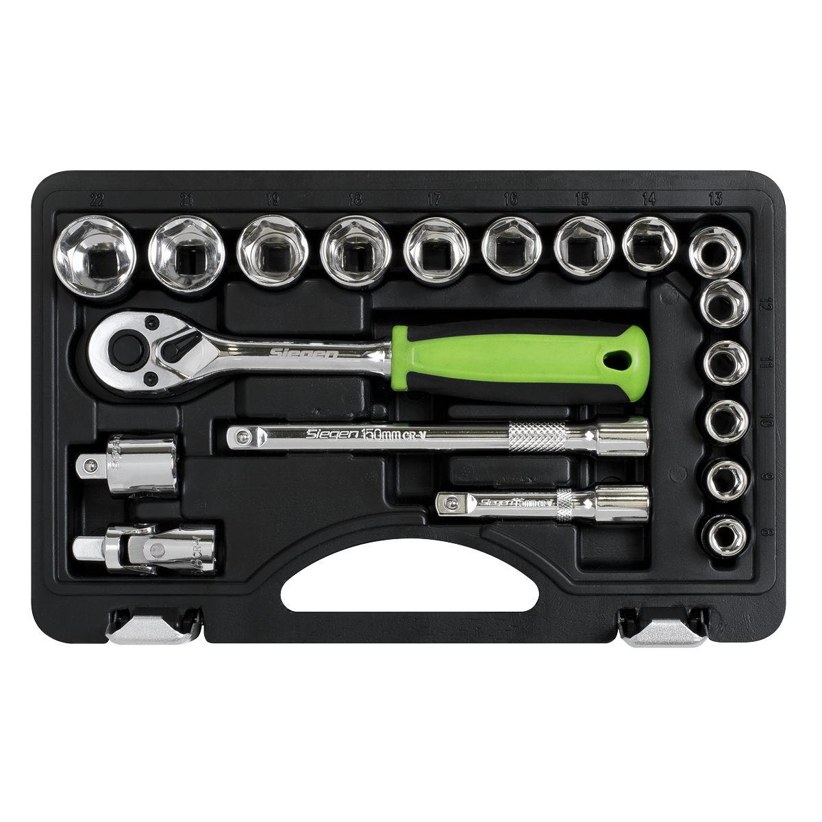 Socket Set 3/8"Sq Drive 19pc S01235