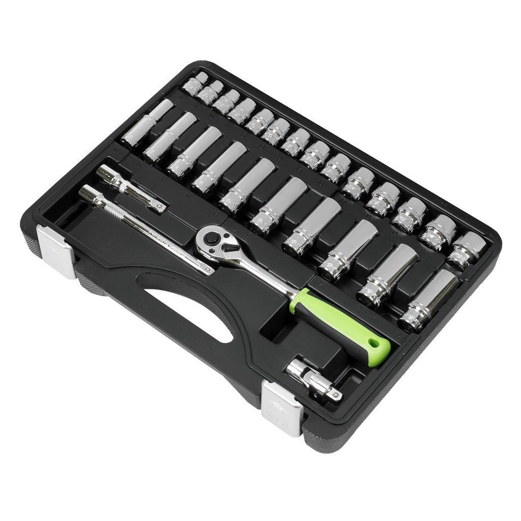 Socket Set 3/8"Sq Drive 28pc S01236