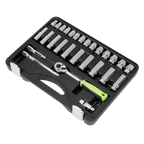 Socket Set 3/8"Sq Drive 28pc S01236