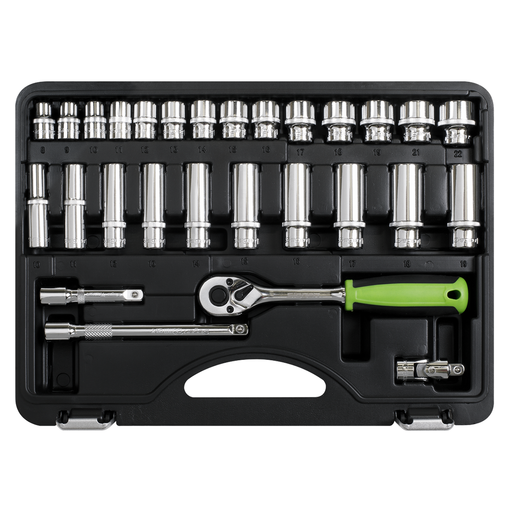 Socket Set 3/8"Sq Drive 28pc S01236