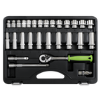 Socket Set 3/8"Sq Drive 28pc S01236