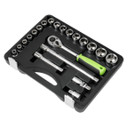 Socket Set 1/2"Sq Drive 21pc S01237