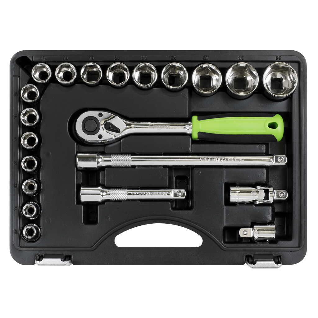 Socket Set 1/2"Sq Drive 21pc S01237