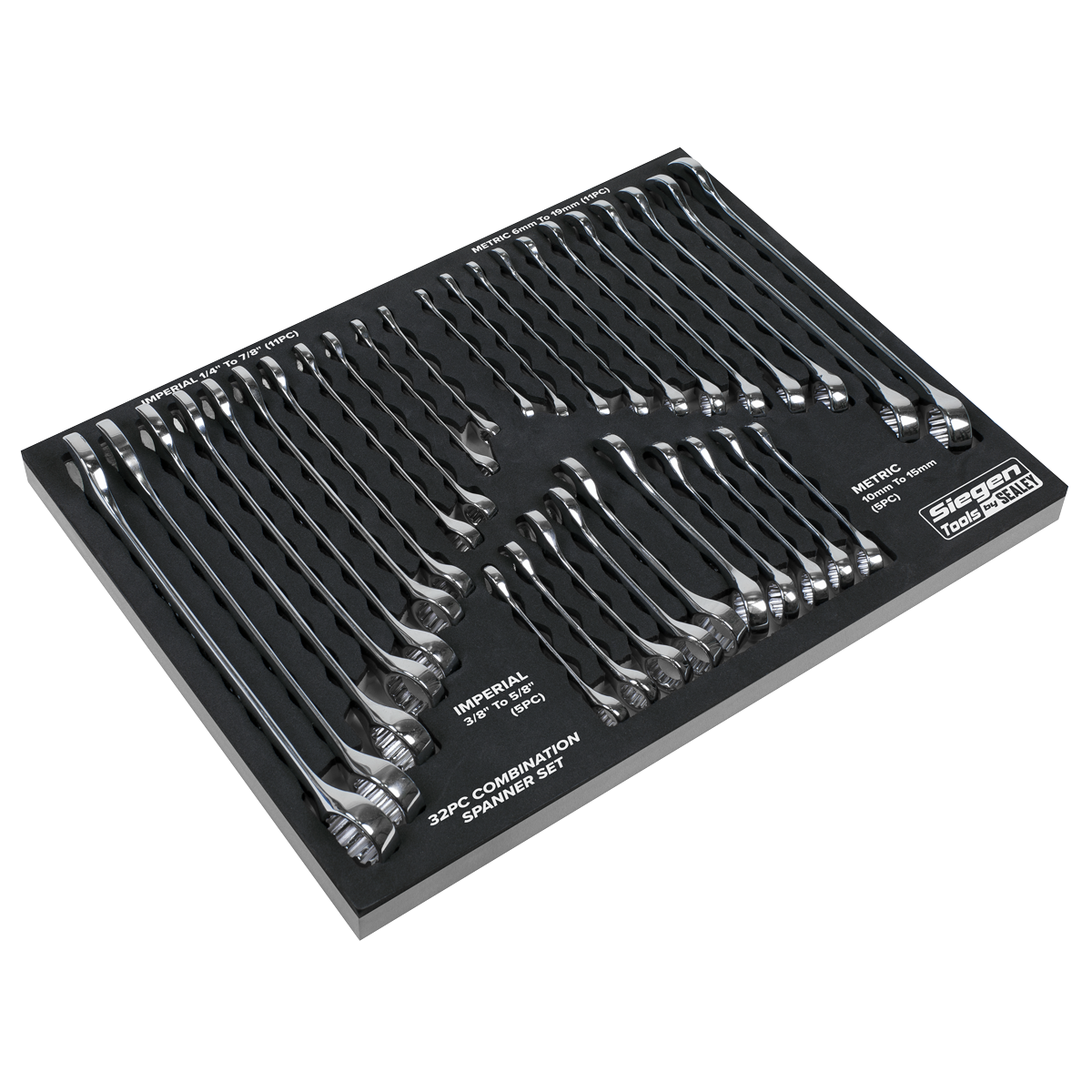 Metric/Imperial Combination Spanner Set 32pc S01239