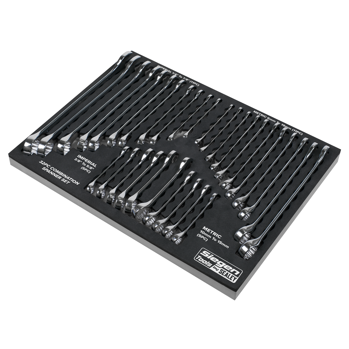 Metric/Imperial Combination Spanner Set 32pc S01239