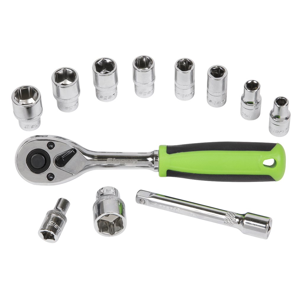 Socket Set 1/4"Sq Drive 12pc S01240