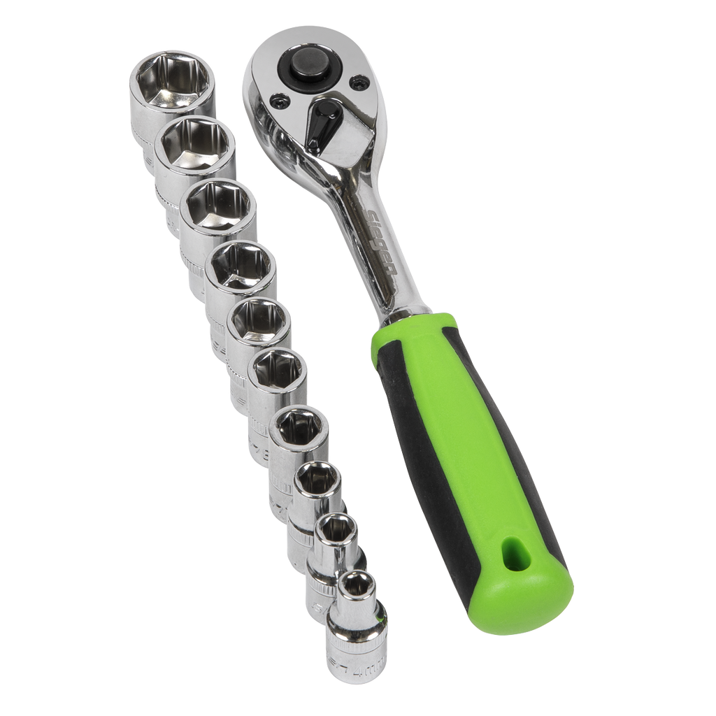 Socket Set 1/4"Sq Drive 12pc S01240