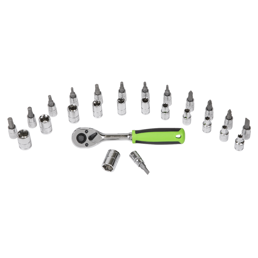 Socket & Socket Bit Set 1/4"Sq Drive 27pc S01241