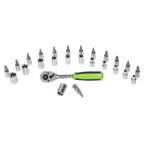 Socket & Socket Bit Set 1/4"Sq Drive 27pc S01241