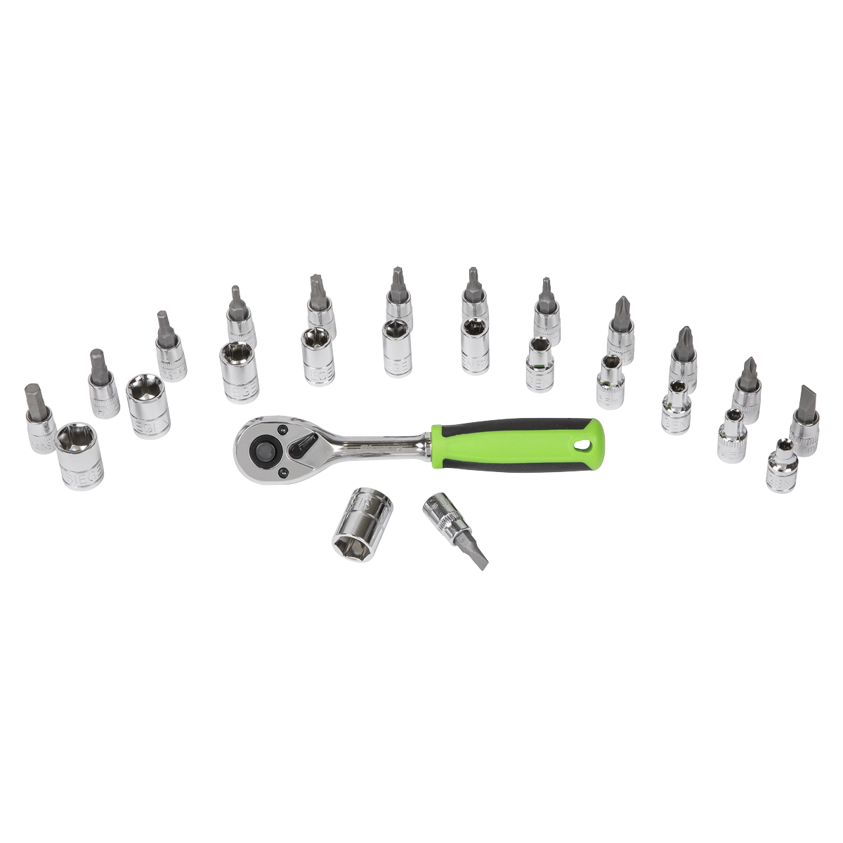 Socket & Socket Bit Set 1/4"Sq Drive 27pc S01241