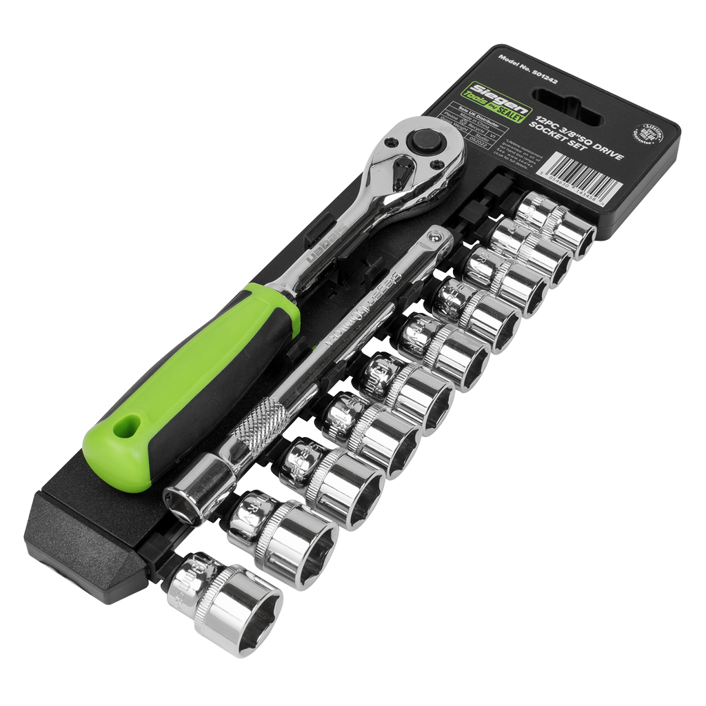 Socket Set 3/8"Sq Drive 12pc S01242