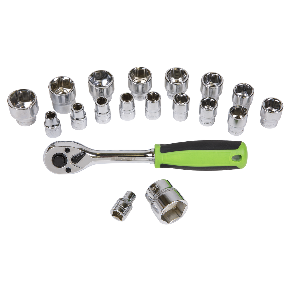 Socket Set 3/8"Sq Drive 19pc S01243